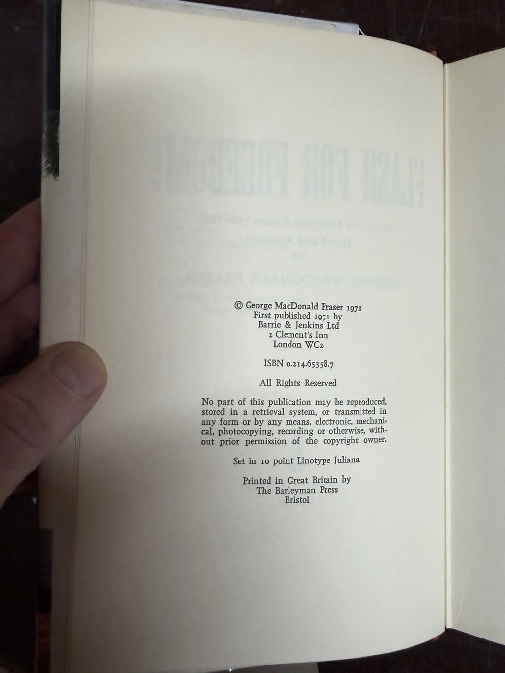 FLASH FOR FREEDOM! MACDONALD FRASER. HRDBK UK 1st EDN 1971 DW VG FLASHMAN PAPERS (Secondhand book)