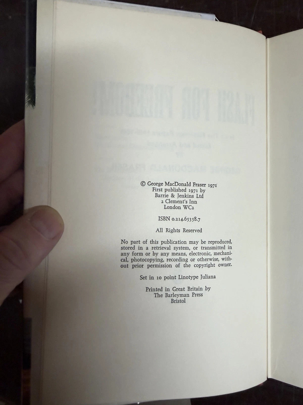 FLASH FOR FREEDOM! MACDONALD FRASER. HRDBK UK 1st EDN 1971 DW VG FLASHMAN PAPERS (Secondhand book)