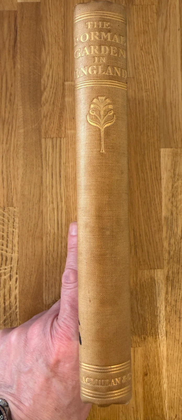 The Formal Garden in England Reginald Blomfield Inigo Thomas 1892 1st Edition (Secondhand Book)