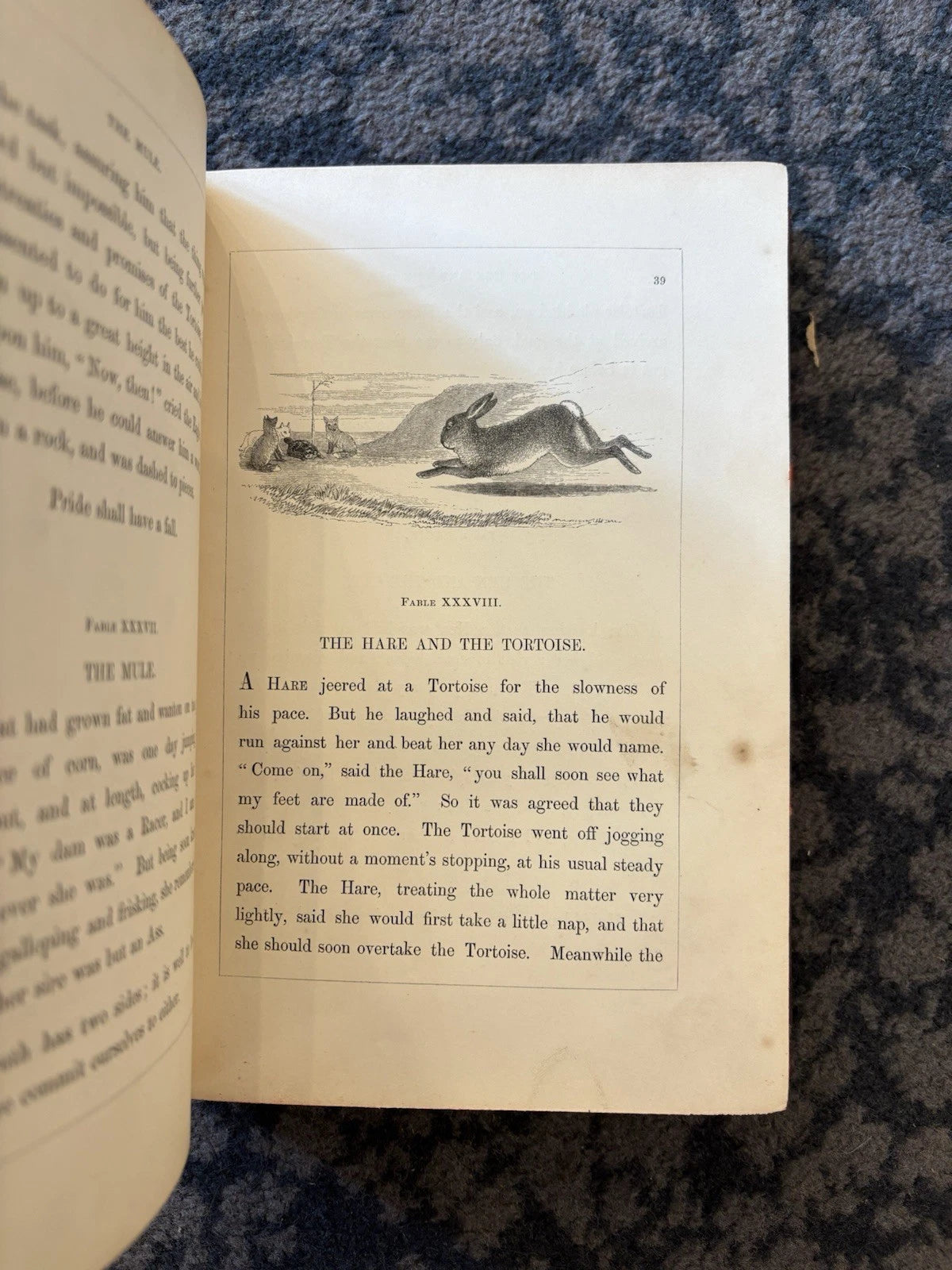 Aesop’s Fables Thomas James, John Tenniel. 1848 1st Edition, Illustrated Antique (Second Hand)