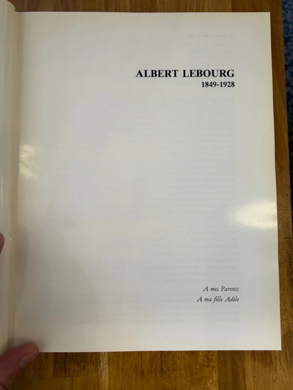 Albert Lebourg 1849-1928 François Lespinasse 1983 Art Monograph Hardback DJ (Secondhand Book)