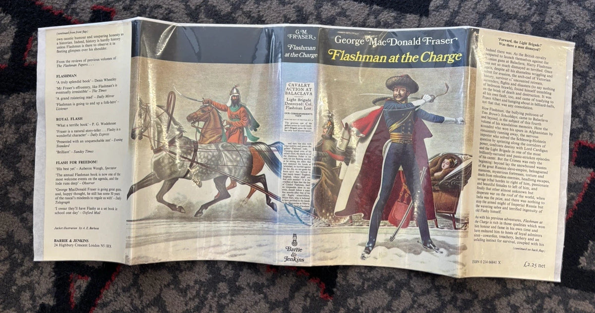 Flashman at the Charge George MacDonald Fraser 1st UK Edition 1973 HB DJ (Secondhand Book)